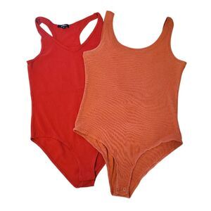 2 Sleeveless Bodysuits Bundle Size Medium